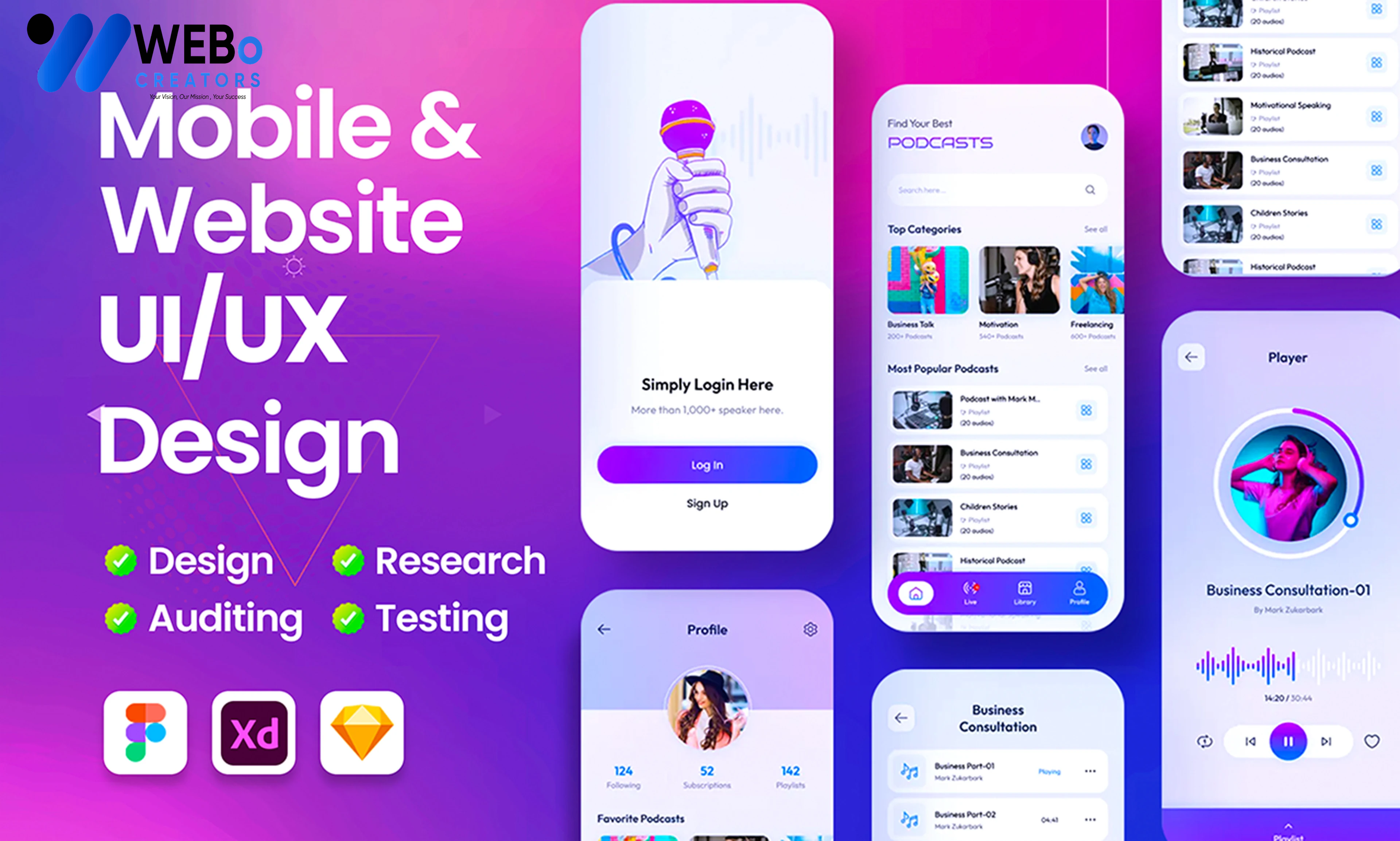 Flutter App UI/UX Design | Beautiful Flutter Interface Design in Miami